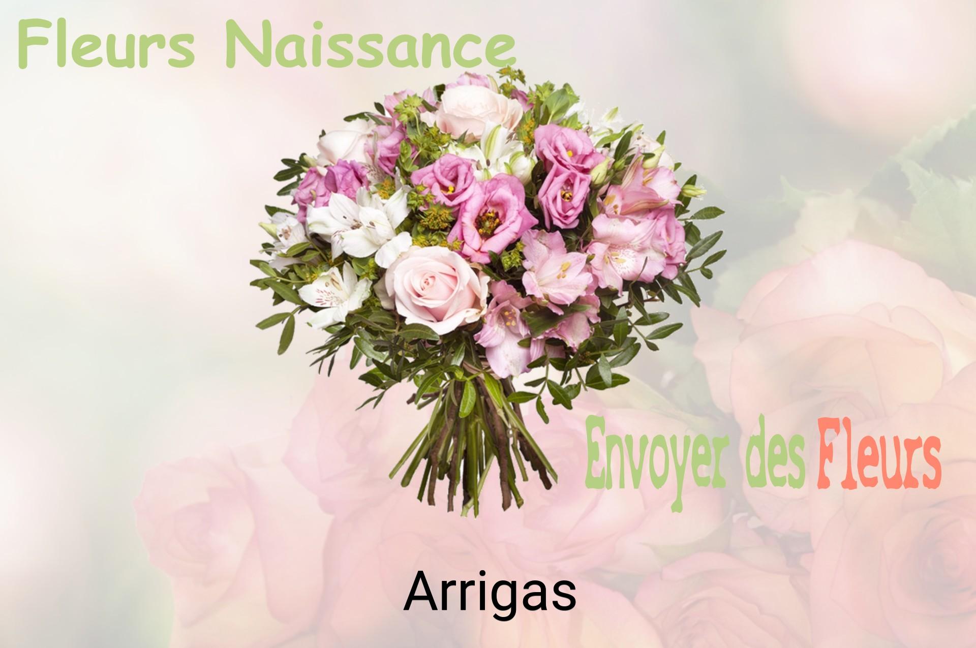 Bouquet de fleurs de naissance livré à Arrigas